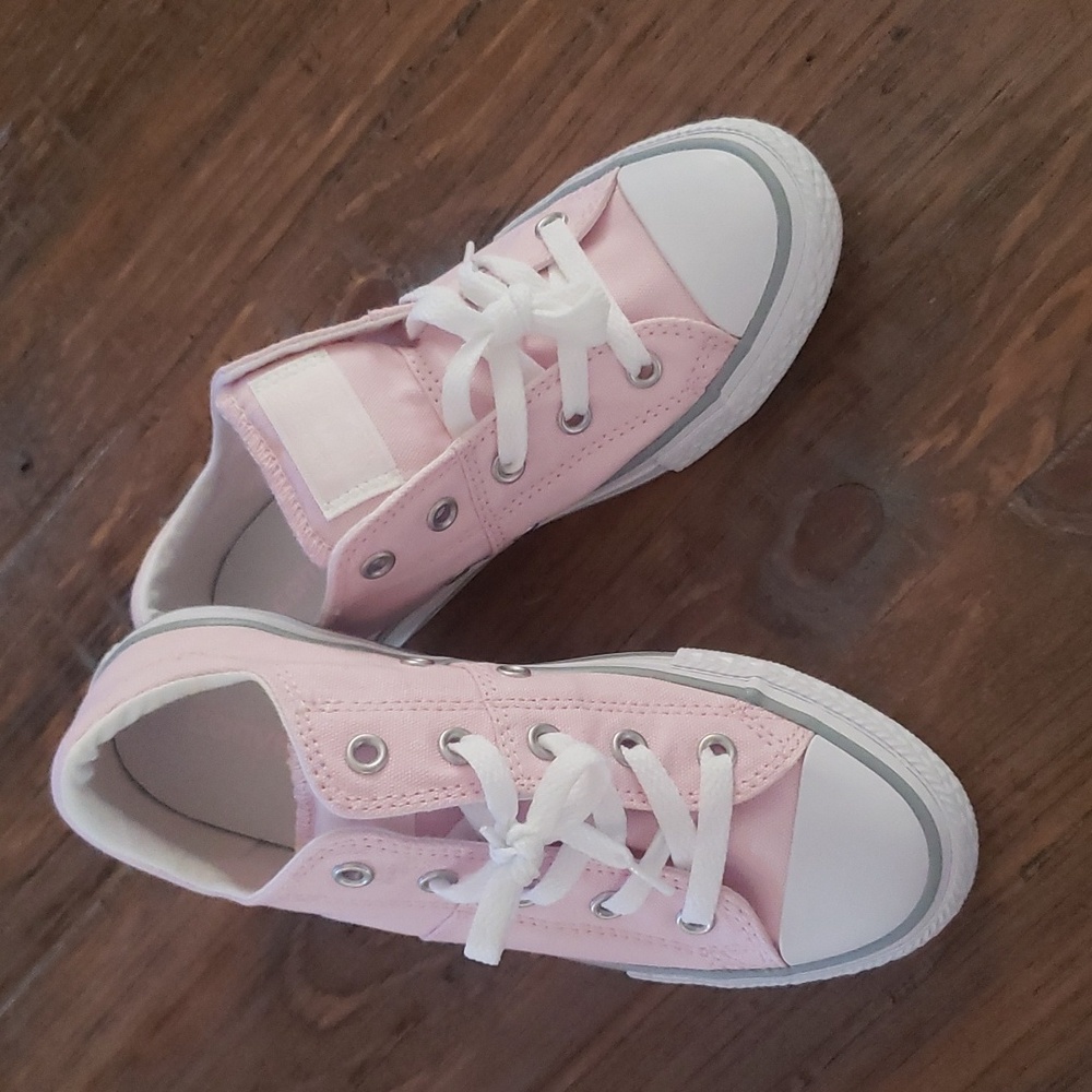 Converse Chuck Taylor All Star Ox Pink, Gray & White Shoes